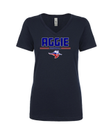 Oklahoma Panhandle State University Football Keen - Womens Vneck