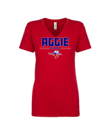 Oklahoma Panhandle State University Football Keen - Womens Vneck