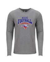 Oklahoma Panhandle State University Football School Fball - Tri-Blend Long Sleeve