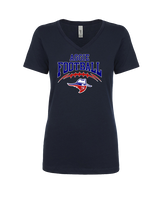 Oklahoma Panhandle State University Football School Fball - Womens Vneck