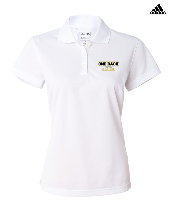 One Back Football Border - Adidas Womens Polo