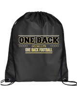 One Back Football Border - Drawstring Bag