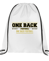 One Back Football Border - Drawstring Bag