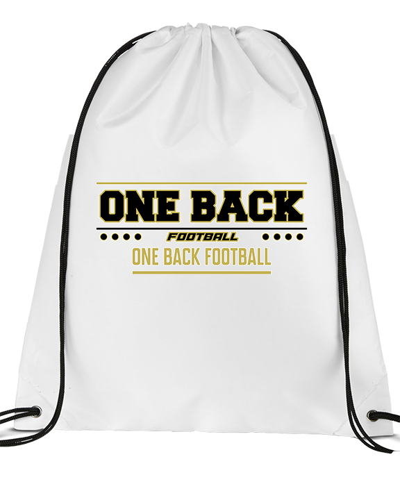 One Back Football Border - Drawstring Bag
