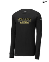 One Back Football Border - Mens Nike Longsleeve