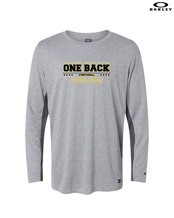 One Back Football Border - Mens Oakley Longsleeve
