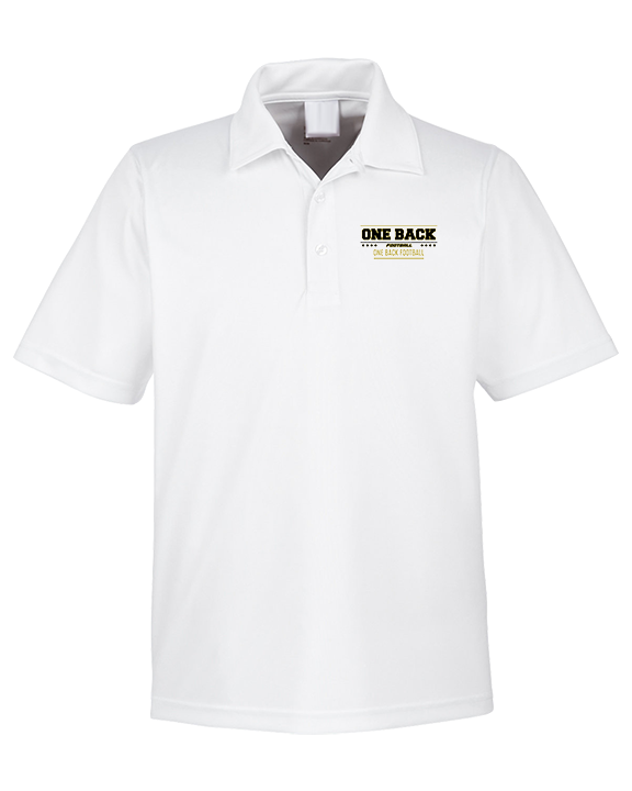 One Back Football Border - Mens Polo