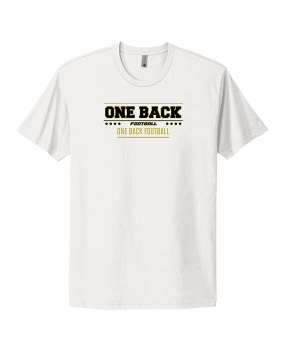 One Back Football Border - Mens Select Cotton T-Shirt