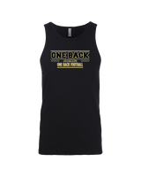 One Back Football Border - Tank Top