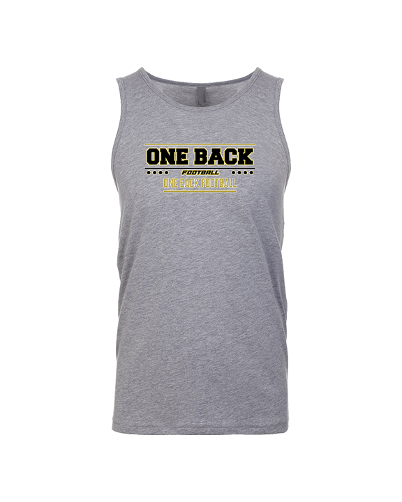 One Back Football Border - Tank Top