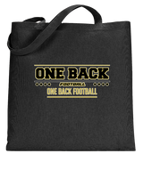 One Back Football Border - Tote