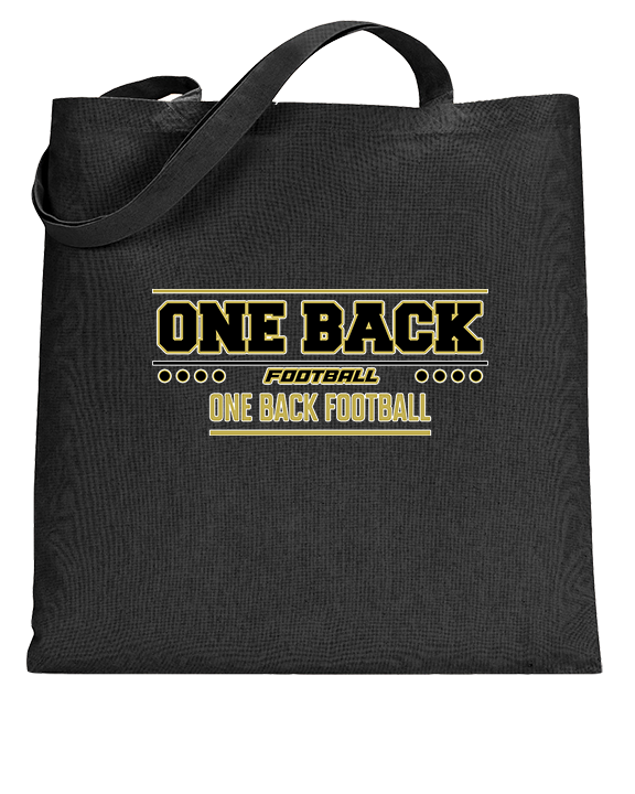 One Back Football Border - Tote