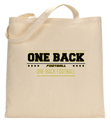 One Back Football Border - Tote