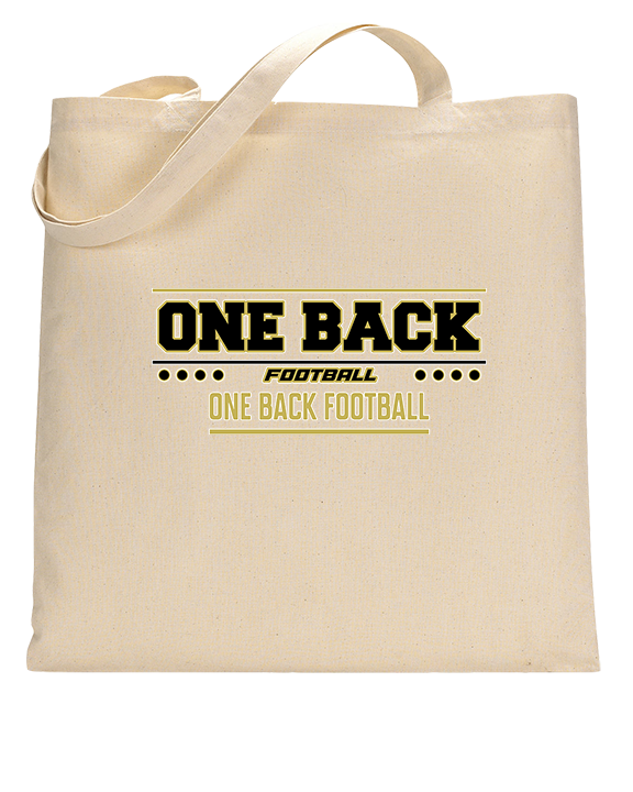 One Back Football Border - Tote
