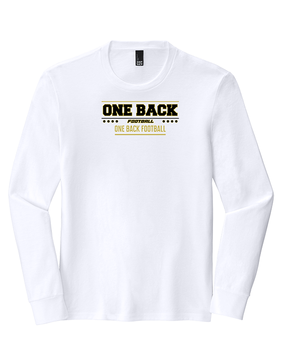 One Back Football Border - Tri-Blend Long Sleeve