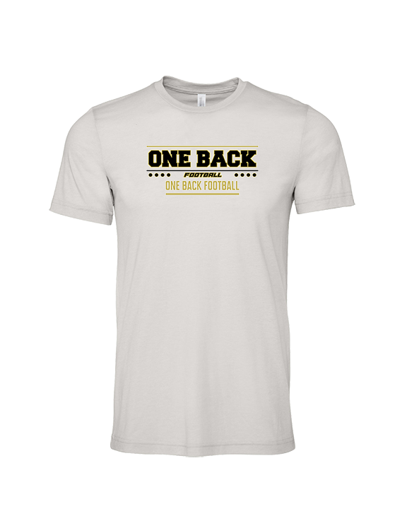 One Back Football Border - Tri-Blend Shirt