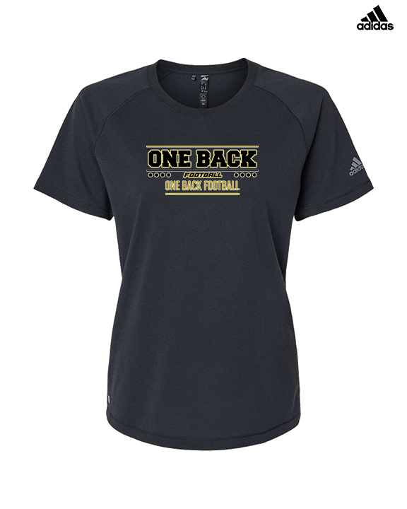 One Back Football Border - Womens Adidas Performance Shirt