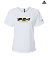 One Back Football Border - Womens Adidas Performance Shirt