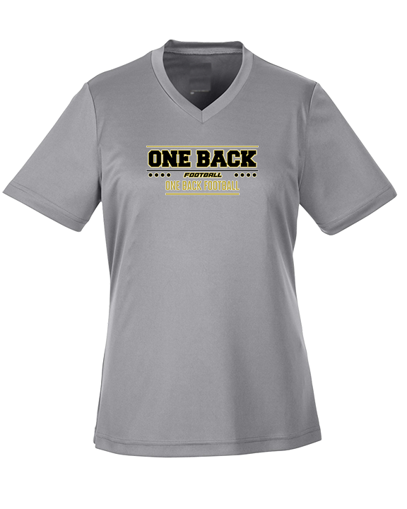 One Back Football Border - Womens Performance Shirt
