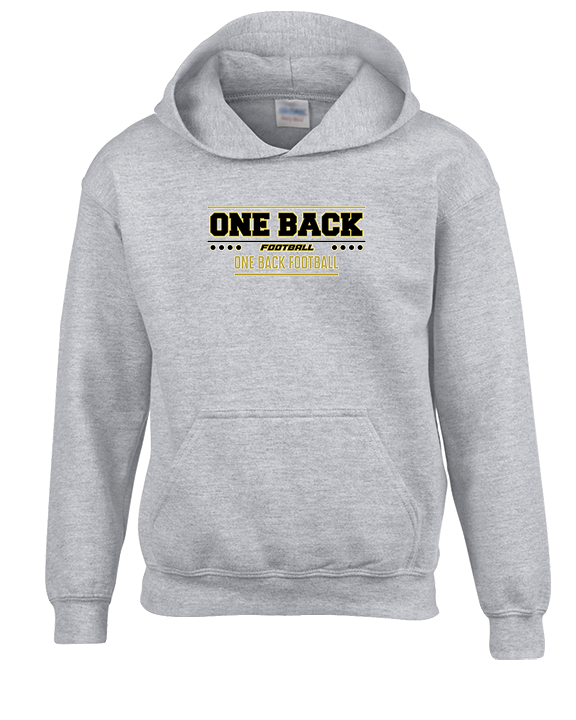 One Back Football Border - Youth Hoodie