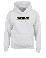 One Back Football Border - Youth Hoodie