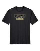 One Back Football Border - Youth Performance Shirt