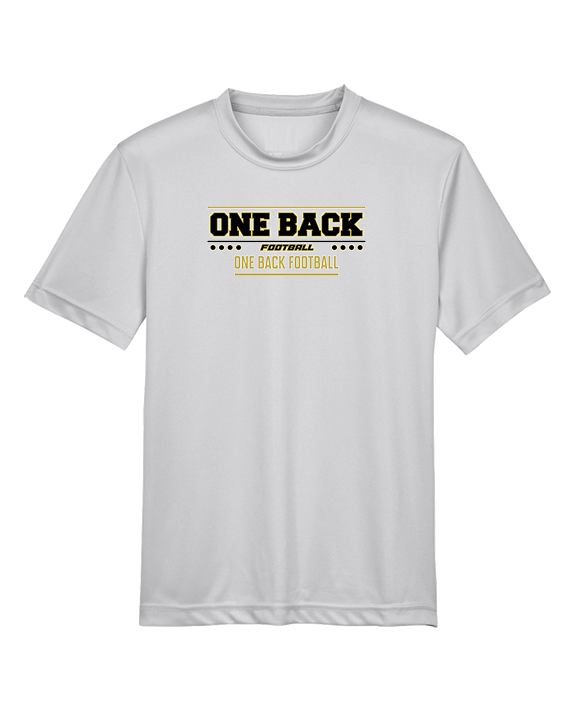 One Back Football Border - Youth Performance Shirt
