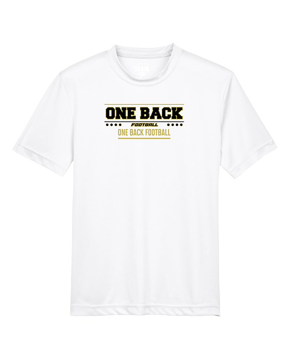 One Back Football Border - Youth Performance Shirt