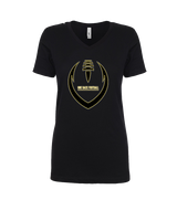 One Back Football Full Football - Womens Vneck