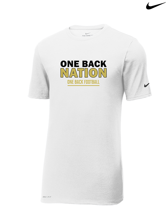 One Back Football Nation - Mens Nike Cotton Poly Tee