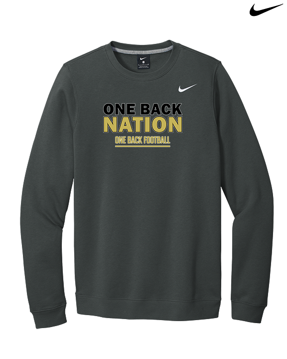One Back Football Nation - Mens Nike Crewneck