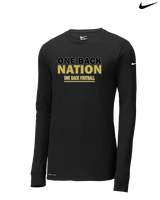One Back Football Nation - Mens Nike Longsleeve