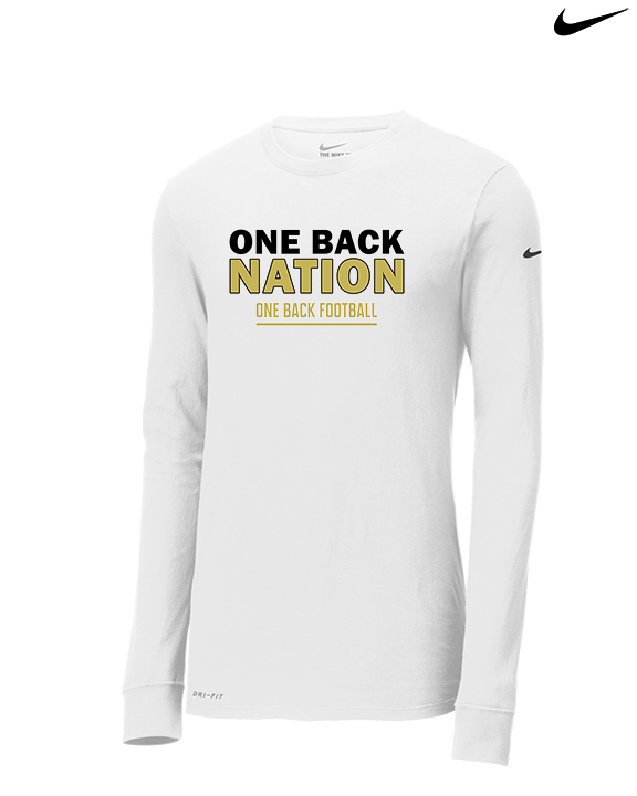 One Back Football Nation - Mens Nike Longsleeve