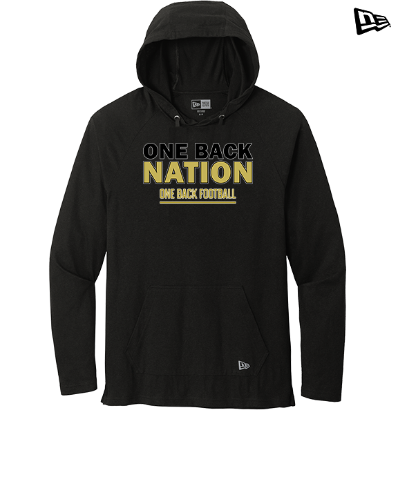One Back Football Nation - New Era Tri-Blend Hoodie