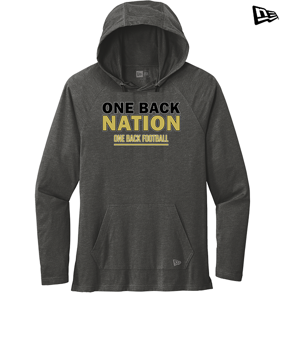One Back Football Nation - New Era Tri-Blend Hoodie