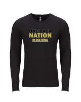 One Back Football Nation - Tri-Blend Long Sleeve