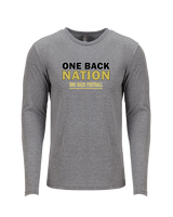 One Back Football Nation - Tri-Blend Long Sleeve