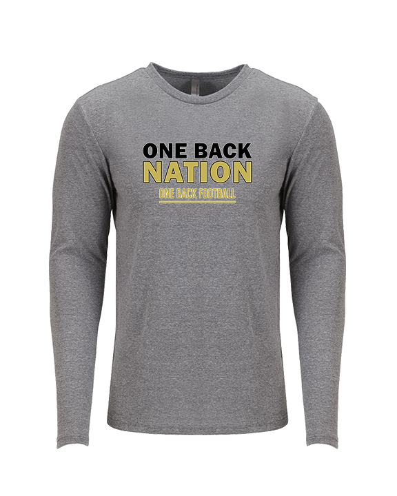 One Back Football Nation - Tri-Blend Long Sleeve