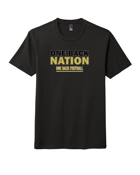 One Back Football Nation - Tri-Blend Shirt