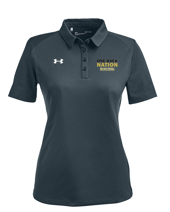 One Back Football Nation - Under Armour Ladies Tech Polo