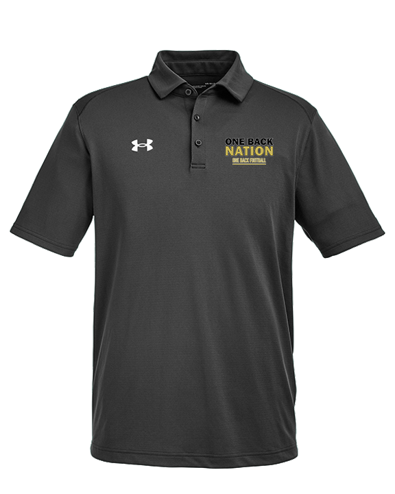 One Back Football Nation - Under Armour Mens Tech Polo