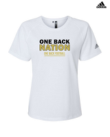 One Back Football Nation - Womens Adidas Performance Shirt