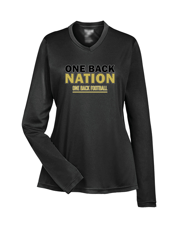 One Back Football Nation - Womens Performance Longsleeve