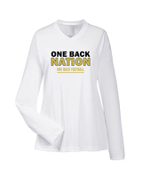One Back Football Nation - Womens Performance Longsleeve