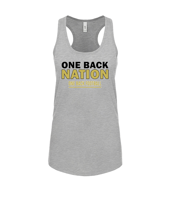 One Back Football Nation - Womens Tank Top