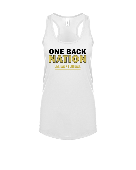 One Back Football Nation - Womens Tank Top