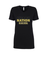 One Back Football Nation - Womens Vneck