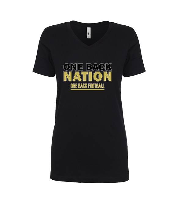 One Back Football Nation - Womens Vneck