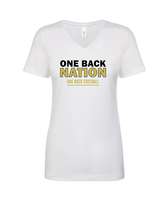 One Back Football Nation - Womens Vneck