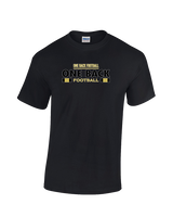 One Back Football Stacked - Cotton T-Shirt